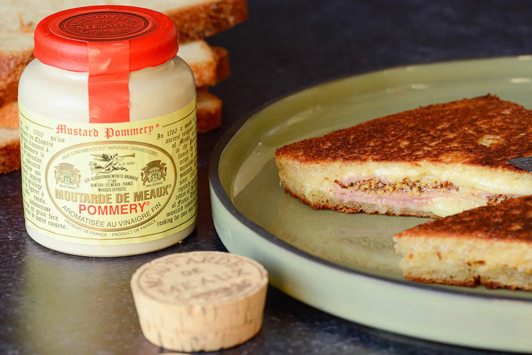 Croque Monsieur au Jambon, emmental et moutarde Ancienne