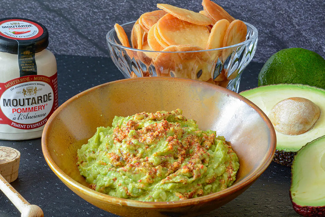 Guacamole à la moutarde ancienne au piment d’Espelette Pommery®