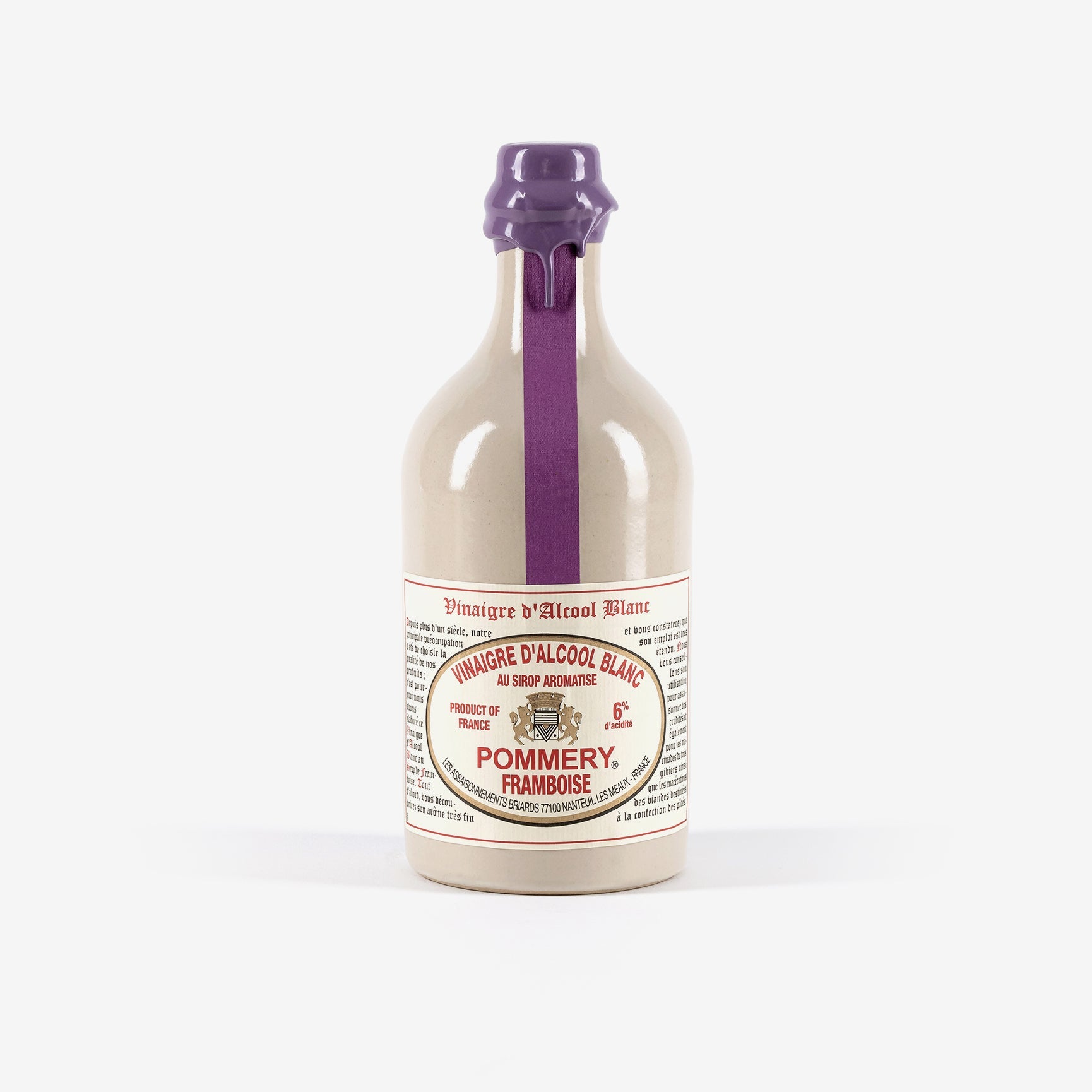 Vinaigre d'alcool 6% au sirop aromatisé à la framboise 50cl Pommery®