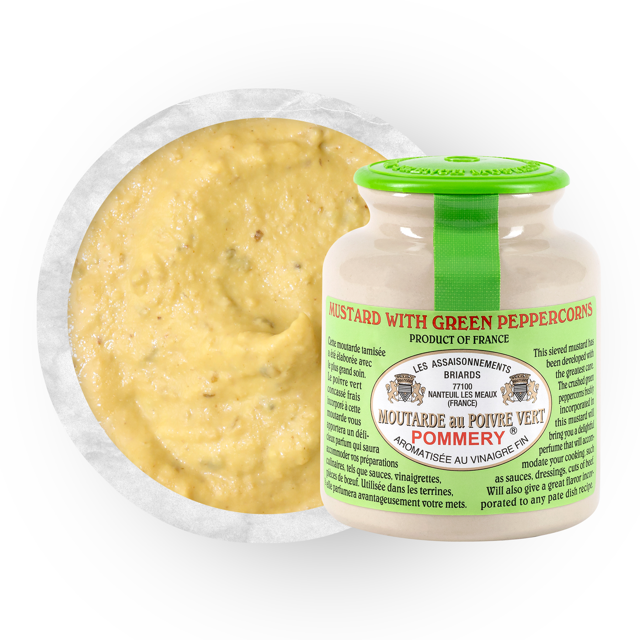 Texture de la Moutarde au Poivre Vert Pommery® 250G