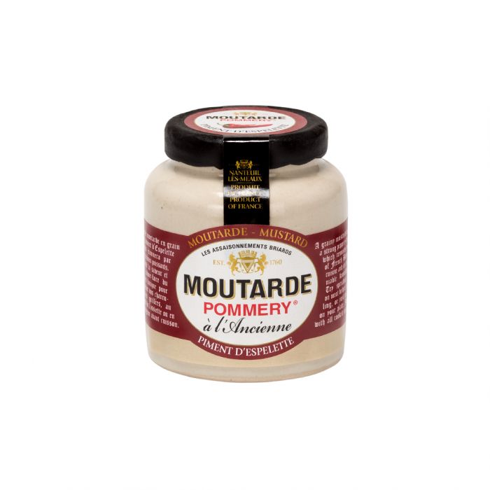 Moutarde au Piment d'Espelette 100 % Naturelle - 200g - Alélor